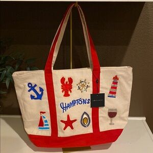 Tjmaxx Viral TikTok American & Beyond Hamptons Canvas Tote